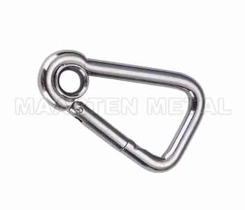 Oblique Angle Snap Hook With Eye.