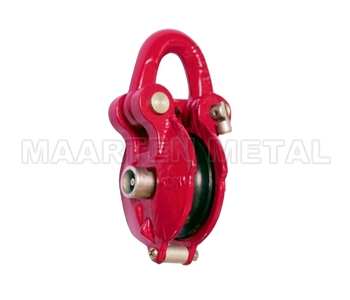 RED (HDG) SNATCH BLOCK WITH SHACKLE