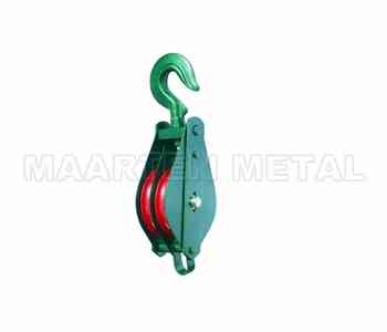 7012 TYPE PULLEY BLOCK DOUBLE SHEAVE WITH HOOK