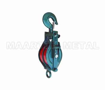 7112 OPEN TYPE PULLEY BLOCK DOUBLE SHEAVE WITH EYE