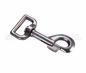 SWIVEL BOLT SNAP ZINC DIE CAST NICKLE PLATED