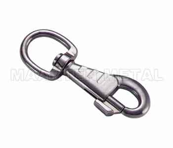 WIVEL ROUND SNAP ZINC DIE CAST NICKLE PLATED