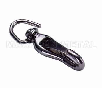 SWIVEL OPEN EYE SPRING HOOK ZINC DIE CAST NICKLE PLATED