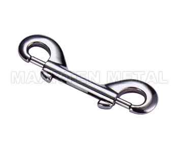 DOUBLE END SNAP HOOK ZINC DIE CAST NICKLE PLATED