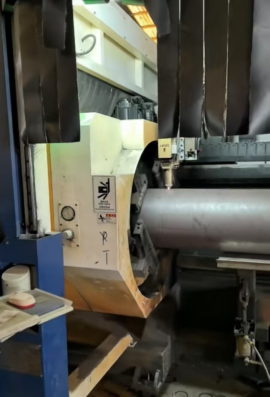 500mm steel pipe laser cutting machine